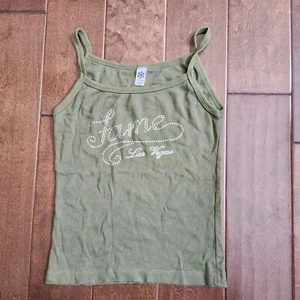 Classic Girl Women's Junior Green Fame Las Vegas Tank Top - Size M/OS - Picture 1 of 9