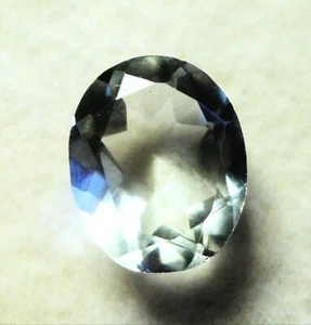 SEHR SCHÖNER 11 x 9 x 5 mm 3,25 kt OVALER SCHLIFF GRÜNER AMETHYST PRASIOLITH BRASILIEN VS - Bild 1 von 1