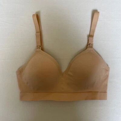 Bravado Size S Plunge Wireless Maternity/Nursing Beige Wireless Bra NWOT - Image 1 of 3
