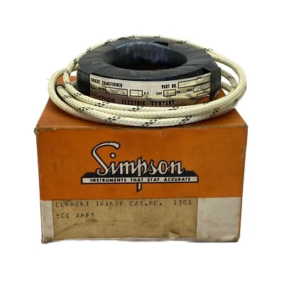 NOS Simpson 500 Amp Current Transformer 1-111301 - Image 1 of 4