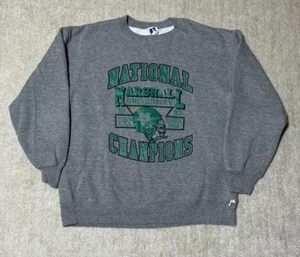 Vintage 90s Marshall University Herd 1992 National Champions Crewneck Sweatshirt - Picture 1 of 4