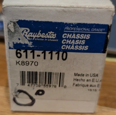 Rueda de alineación/buje de cámara 611-1110/K8970 Raybestos Foto 1 de 4