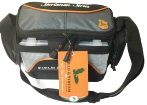 Fisherman Fishing Angler Tackle Carry Bag w/ 3 Utility Lures StowAway Boxes - Picture 1 of 5