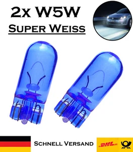 2x Jurmann Trade W5W 12V Original Super Weiß Glassockel Ersatz Halogen Lampe  - Bild 1 von 3