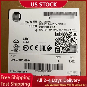 22A-V2P3N104 New Factory Sealed 22A-V2P3N104 PowerFlex 4 0.5HP - Picture 1 of 4