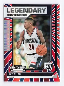 2024-25 Panini UCONN Legendary Contenders #44 Ray Allen RWB (Holofoil) - Picture 1 of 2
