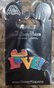 Disney Parks Rainbow Pride Flag Mickey Mouse Love Pin - Picture 1 of 2