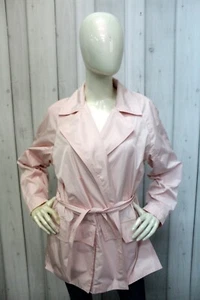 Jacket Les Copains Woman Size L Pink Jacket Trench Silk Jacket - Picture 1 of 12