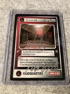 Star Trek CCG The Great Hall The Dominion !! Auto See Below !!