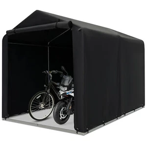 Outdoor Motorcycles Storage Shed Portable Garage Shelter Heavy-duty Carport - Picture 1 of 10