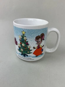 Feivel, der Mauswander Tasse Kaffeebecher Mug 1991 selten vintage Weihnachten - Picture 1 of 4