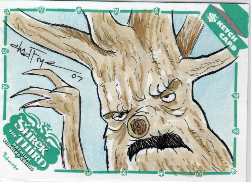 Shrek the Third Inkworks 2007 Artist Sketch Card S-CF Chad Frye #026/133 - Image 1 of 1