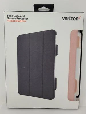 Verizon Folio Case & Tempered Glass Screen Protector for Apple iPad Pro 11" - Image 1 of 2