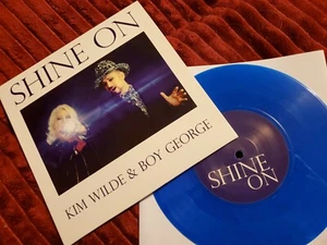 Boy George & Kim Wilde, Shine On. Blue Colored Vinyl Record *Rare HTF - Picture 1 of 1