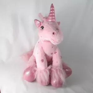 Build A Bear Workshop Plüsch 14 Zoll rosa Stern Einhorn BABW - Bild 1 von 9