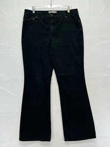 Levi Strauss At Waist Boot Cut Jeans Women's Size 16 M - Dark Wash Stretch Denim - Picture 1 of 12
