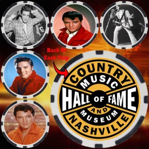 ELVIS PRESLEY - COUNTRY MUSIC HALL OF FAMER - COLLECTABLE COIN SET (5) - Picture 1 of 2