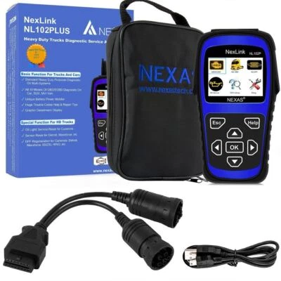 NEXAS NL102Plus Diesel Herramienta de Diagnóstico de Camión de Alta Resistencia OBD2 Escáner Lector de Código Foto 1 de 4