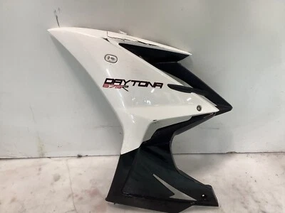13-17 TRIUMPH DAYTONA 675 675R CARENADO LATERAL IZQUIERDO PANEL CARROCERÍA BLANCO/NEGRO OEM Foto 1 de 4