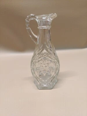 Decantador de vinagre de aceite vintage Anchor Hocking Star of David años 60 sin tapón Foto 1 de 4