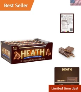 Delightful 1.4 oz Milk Chocolate Toffee Bars - Perfect for Holidays & Parties - Picture 1 of 6