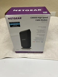 NETGEAR CM600-100NAS 960Mbps DOCSIS 3.0 Cable Modem - Picture 1 of 1
