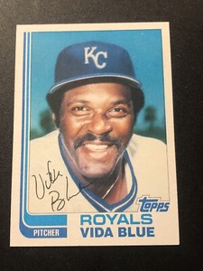 1982 Topps Traded Vida Blue #8T