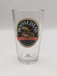 Bicchiere birra Moosehead 16 oz. Stock canadese pinta - Foto 1 di 3