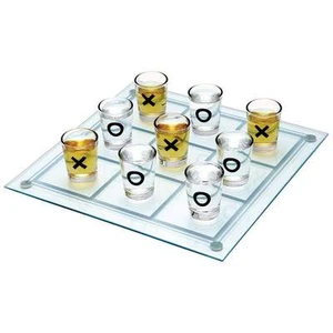 Shot Glass Tic-Tac-Toe Game Glass Adult Drinking New Maxam Bar - Picture 1 of 3