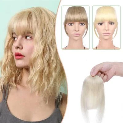 Thin/Thick Fringe Bangs Hair Extensions Clip In Hairpiece GX Topper οь B8X3 X7R4 - Bild 1 von 4
