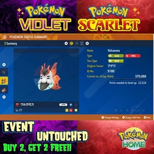 Volcarona Alder's 2013 🌟 Event Untouched 🔥Pokémon Scarlet & Violet🔥 - Picture 1 of 1