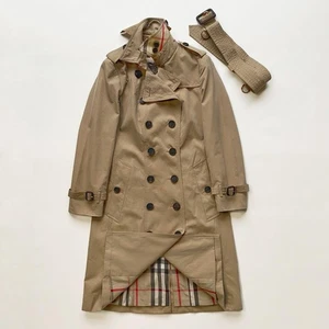 Burberry Sandringham Trench Coat Taglia 40 Miele Beige Uomo Donna Autentico - Foto 1 di 20