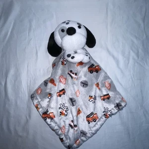 Little Beginnings Fire Truck Dog Lovey Security Blanket Engine Hat Dalmatian Toy - Picture 1 of 8