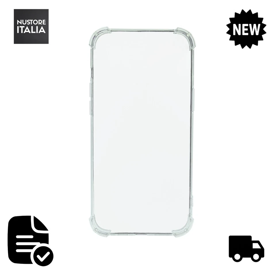 COVER TPU APPLE IPHONE 16 PROTEZIONE RINFORZATA CUSTODIA SILICONE TRASPARENTE - Immagine 1 di 1
