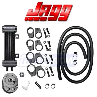Jagg Deluxe Diamond Cut Oil Cooler System for 1993-2017 Harley Davidson we Foto 1 de 4