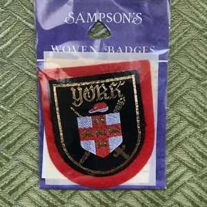 YORK Sampson gesticktes Abzeichen VINTAGE Originalverpackung  - Bild 1 von 2