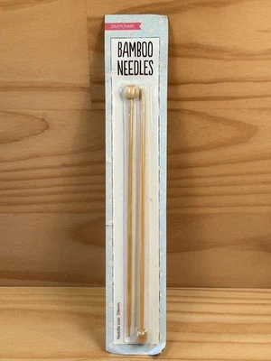 KNITTERS FRIENDS “Lt Brown” Beautiful Bamboo Knitting Needles Knit 3.75mm 18cm - image 1 of 4