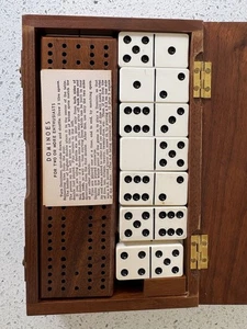 Dreuke Domino Set 28 Pieces Model 702-B Antique Vintage Bakelite 2” tiles - Picture 1 of 9