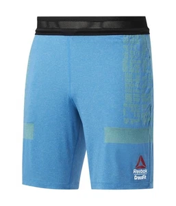Reebok Mens CrossFit MyoKnit Athletic Workout Shorts, Blue, Medium - Picture 1 of 2
