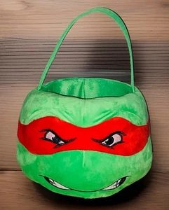 Teenage Mutant Ninja Turtle Raphael Plush Basket Bucket Halloween & Easter NWOT - Picture 1 of 3