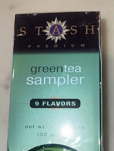 Stash Tea Bag Sampler Caffeinated Herbal & Decaf 18 Total Tea Bags 9 Flavors NEW - Picture 1 of 4