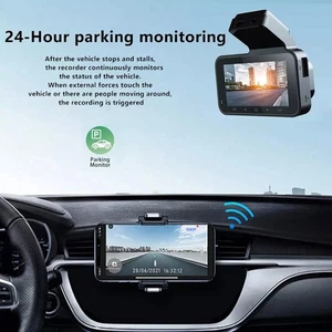 Videoregistratore WIFI auto doppia dash cam 3" telecamera anteriore posteriore visione notturna - Foto 1 di 12