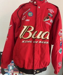Chaqueta De Colección Chase Dale Earnhardt NASCAR Budweiser King Of Beers XL Algodón Outlaw - Imagen 1 de 24