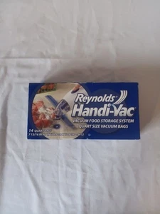 Reynolds Handi-Vac Vacuum Food Storage Bags Quart Size Bags 14 Pack - Picture 1 of 5