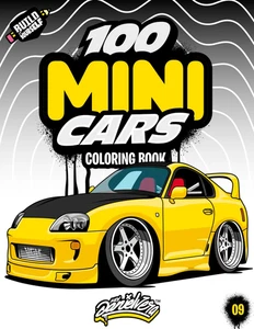 100 MINI Cars Coloring Book: Fun automotive adventure with 100 coloring pages fo - Picture 1 of 2