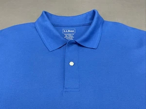 L.L. Bean Premium Double L Poloshirt Herren XLT Blau Traditional Fit Baumwolle - Bild 1 von 8