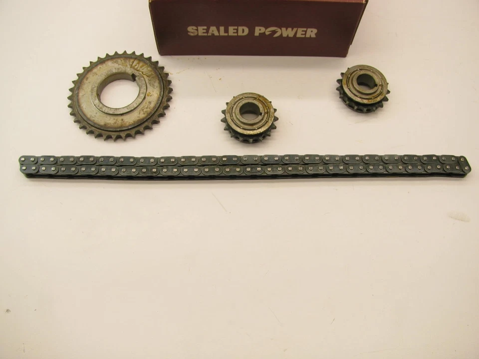 Juego de cadena de engranajes de distribución de motor KT-3900S potencia sellada para Dodge D50 1981-1982 Foto 1 de 4