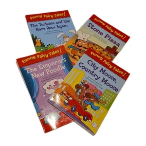 Lot Of 4 Funny Fairy Tales! Liza Charlesworth - Paperback Books Scholastic - Picture 1 of 5