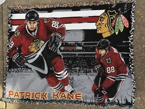 Manta de tiro tapiz de hilo Patrick Kane Chicago Blackhawks 45,5x36 NHL hockey - Imagen 1 de 7