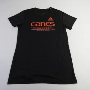 Miami Hurricanes adidas Creator Short Sleeve Shirt Women's Black New - Picture 1 of 5